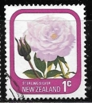 Sellos de Oceania - Nueva Zelanda -  Flores - Sterling Silver