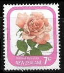 Stamps New Zealand -  Flores - Michele Meilland