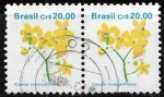 Sellos de America - Brasil -  Flora Brasilera = Cassia macranthera