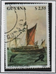 Sellos de America - Guyana -  Barcos: Casco Siglo 17
