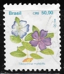 Sellos de America - Brasil -  Flora Brasilera = Tibouchina mutabilis