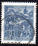 Stamps Austria -  1962 Fuente del Dragon en Klagenfurt