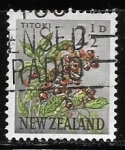 Sellos de Oceania - Nueva Zelanda -  Flores - Titoki