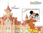 Stamps America - Antigua and Barbuda -  Mickey botones del hotel Disneylandia