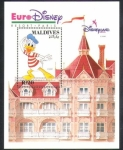 Stamps Asia - Maldives -  Paseo por el mundo de Mickey y sus amigos