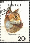 Stamps : Africa : Tanzania :  Gato, Abisinio.