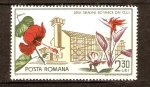 Stamps : Europe : Romania :  Flores e invernadero