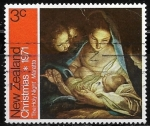 Stamps New Zealand -  Navidad 1971 - Holy Night by Carlo Maratta