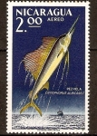 Stamps Nicaragua -  Pez vela