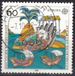 Stamps Germany -  Europa (C.E.P.T.)Grabado de la edición de 1493 de las Cartas de Colón.