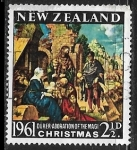 Stamps New Zealand -  Navidad 1961
