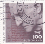 Stamps : Europe : Germany :  Antón Bruckner-MÚSICO