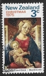 Stamps New Zealand -  Navidad 1975 - La Virgen y el Niño de Zanobi Machiavelli
