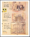 Stamps Saint Vincent and the Grenadines -  Los tres cerditos construyendo las casas