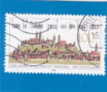 Stamps Germany -  1000 años Paisaje urbano de Frisinga (1642)