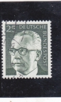 Stamps Germany -  Dr. h.c. Gustav Heinemann (1899-1976), 3er Presidente Federal