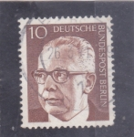 Sellos de Europa - Alemania -  Dr. h.c. Gustav Heinemann (1899-1976), 3er Presidente Federal