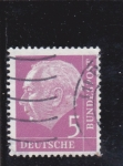Stamps Germany -  presidente Theodor Heuss
