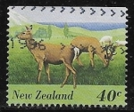 Stamps New Zealand -  Venado
