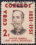 Sellos de America - Cuba -  Mayor General José María Rodríguez