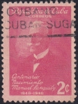 Stamps Cuba -  Manuel Sanguily