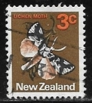 Sellos de Oceania - Nueva Zelanda -  Mariposas - South Island Lichen Moth