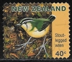 Stamps New Zealand -  Aves - Stout-legged