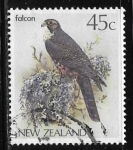Sellos de Oceania - Nueva Zelanda -  Aves - Falcon 