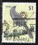 Stamps New Zealand -  Aves - North Island Kokako 
