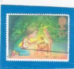 Stamps United Kingdom -  Recogiendo regalos 