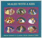 Stamps : America : Grenada :  Granada - 1997 Disney Sealed With a Kiss - Hoja de 9 sellos