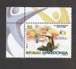 Stamps Macedonia -  Campeonato mundial de balonmano en Francia