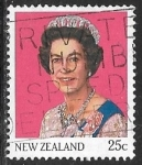 Stamps New Zealand -  Queen Elizabeth II