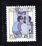Stamps Poland -  zodiaco- géminis