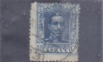 Stamps Spain -  Alfonso XIII- tipo Vaquer