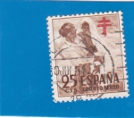 Stamps Spain -  pro-tuberculosos(47)