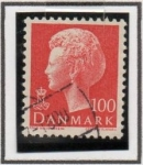 Stamps Denmark -  Reina Margarita