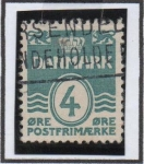 Stamps Europe - Denmark -  Cifras