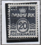 Stamps Denmark -  Cifras