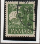 Sellos de Europa - Dinamarca -  Carabela