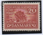 Sellos de Europa - Dinamarca -  Barco Bering's