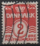 Stamps Denmark -  Cifras