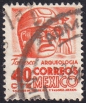 Stamps : America : Mexico :  Tabasco, Arqueología
