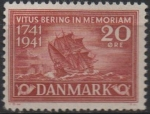 Stamps Denmark -  Barco Bering's