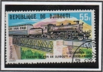 Stamps Africa - Djibouti -  Locomotoras: Steam 231
