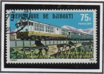 Stamps Africa - Djibouti -  Locomotoras: Diesel
