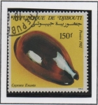 Stamps Africa - Djibouti -  Conchas: Cypraea Exusta