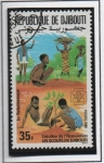 Stamps : Africa : Djibouti :  Escultismo: Plantación