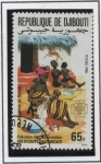 Stamps : Africa : Djibouti :  Escultismo: Higiene y Cuidado d