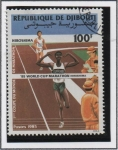 Stamps : Africa : Djibouti :  Maraton , Primera Copa Mundial